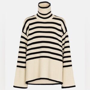 ✨ TOTEME Striped Wool Cotton Striped Sweater